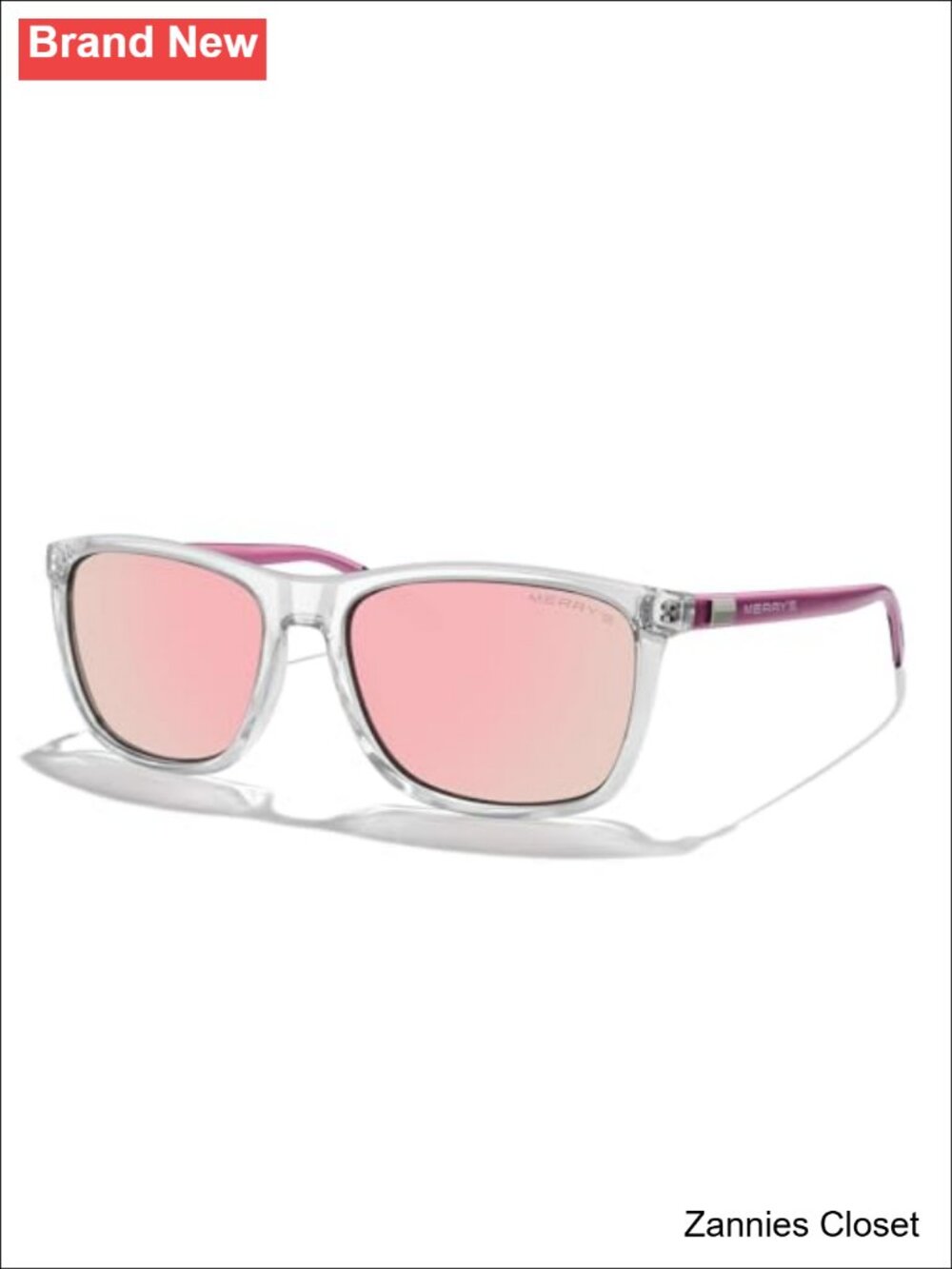 👻 MERRY'S Square Polarized Sunglasses Aluminum Temples for Men Women
